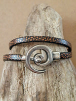 BRACELETS CUIR SPIRALE