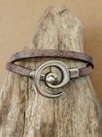 BRACELET CUIR SPIRALE